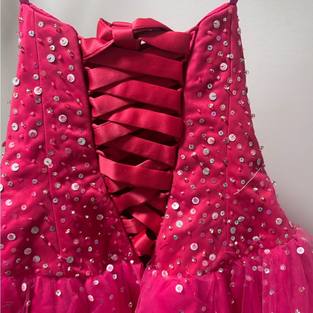 Sparkling Pink Party Dress - Picture 3 of 9